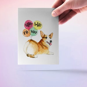 Carte d'anniversaire Corgi Butt drôle – Joyeux anniversaire du chien image 4