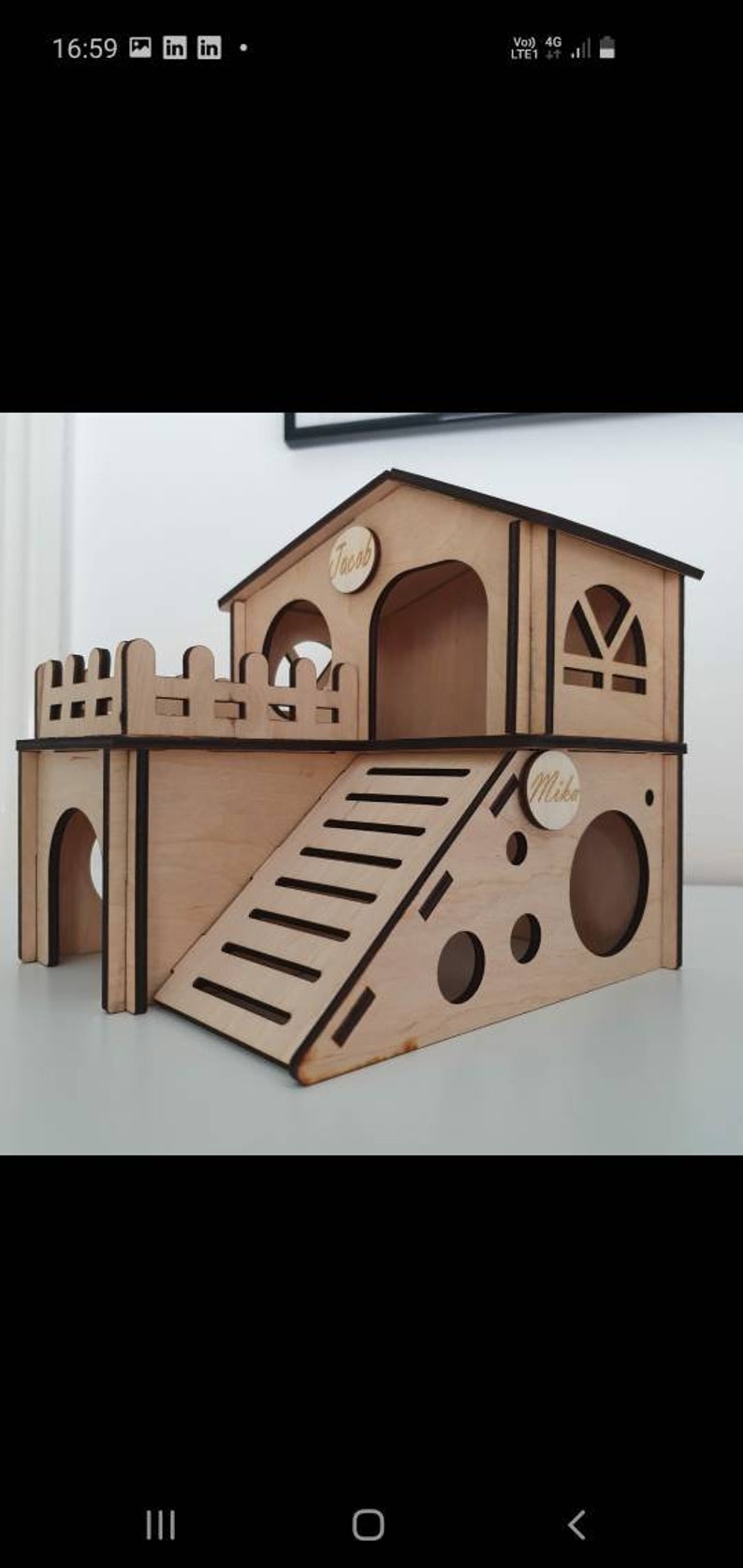 Hamster House. Two sizes avaliable. Suitable for Syrians image 3