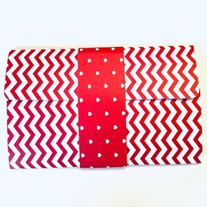 Red and White Stationery, Notepad Wallet, Stationery, Legal Notepad, Luxury Stationery, Pre-Wrapped Gift