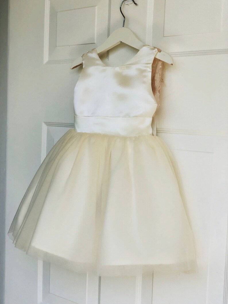 Ivory Flower Girl Dress with delicate Lace Ivory and Etsy