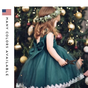 Flower Girl Dress, Tull Flower Girl dress, Baby Girl Dress, Toddler Dress, Baby girl party dress