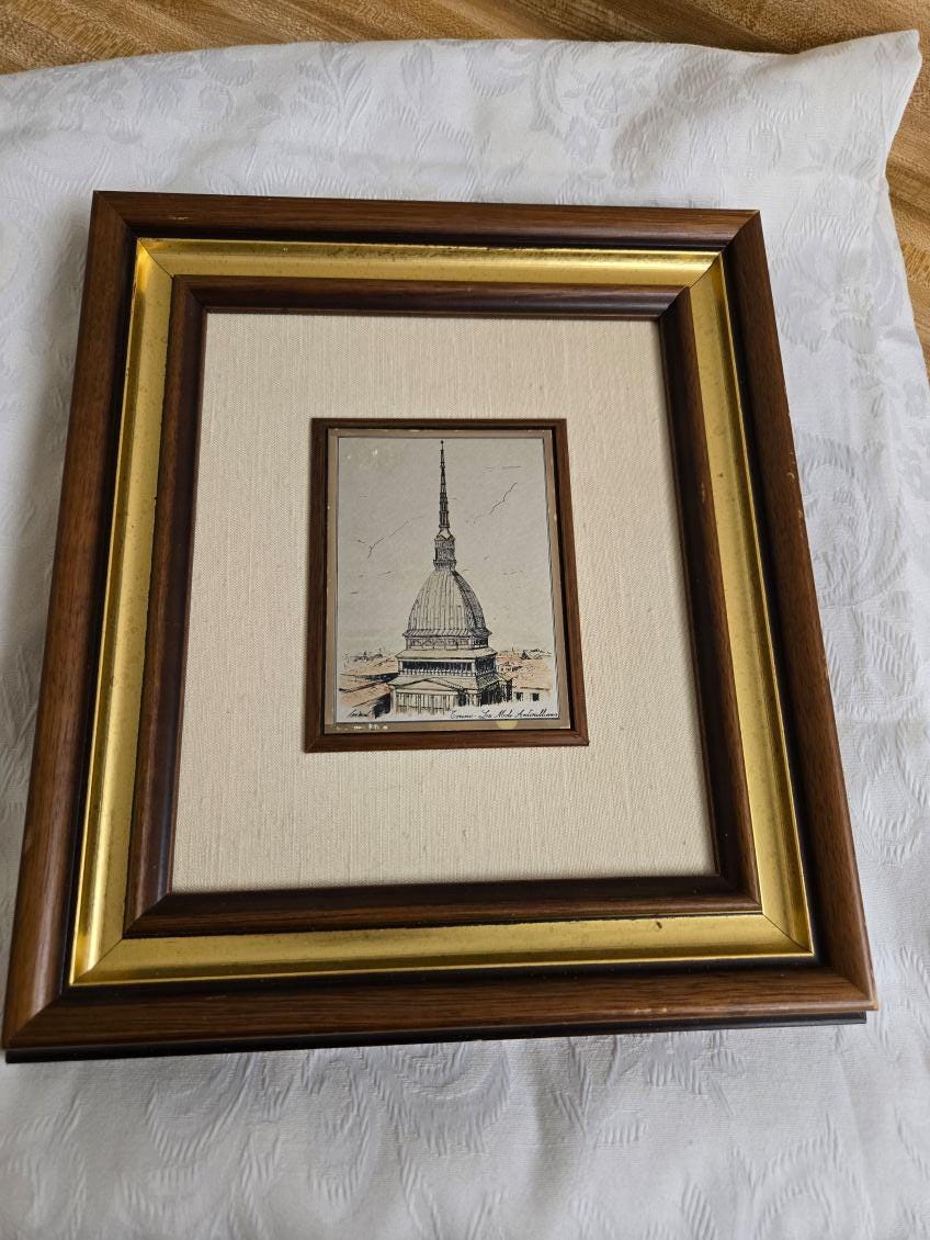 Vintage Creazioni Artistiche Italy Serie Oro Mini Paintings
