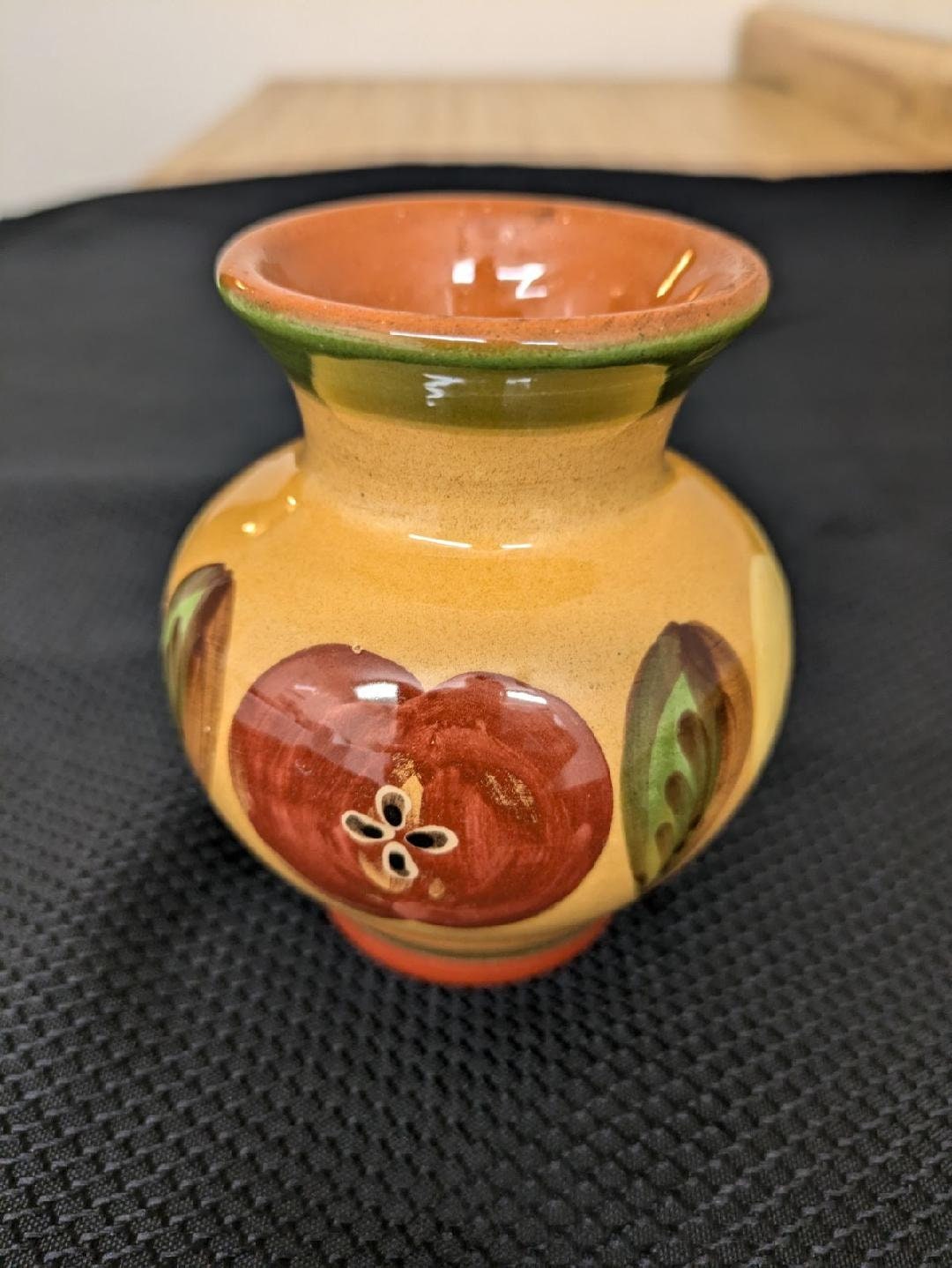 Vtg. HMV Hungarian Majolika Vase, Hand Painted. - Etsy