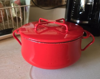 Vintage Dansk Købenstyle Red 2 Qt. Casserole Dutch Oven | Retro