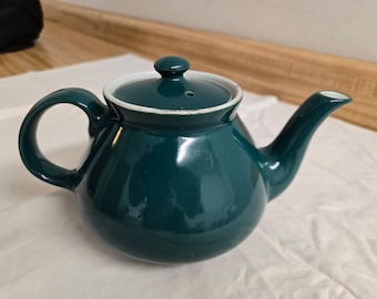 Vtg. teal/green Hall teapot.