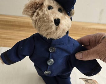 Vtg. Ozark Mountain Crafts Civil War soldier bear plush.