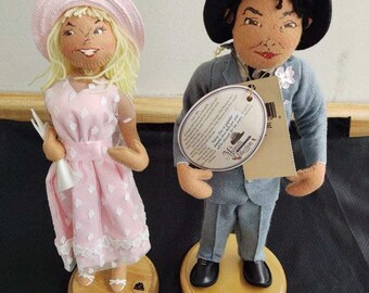 Vtg. Annalee Rogers Store couple; museum collection, 1997.