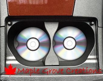 CD-Auto-Untersetzer - CD - 2-er Set - 2,56-Zoll-Untersetzer - Auto-Untersetzer - Erhältlich in Sandstein, Hartfaserplatte oder Gummi