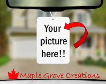 Ambientador personalizado - Rectángulo - Su imagen en su ambientador - Elija entre 16 aromas