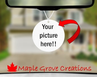 Ambientador personalizado - Redondo - Tu imagen en tu ambientador - Elige entre 16 aromas