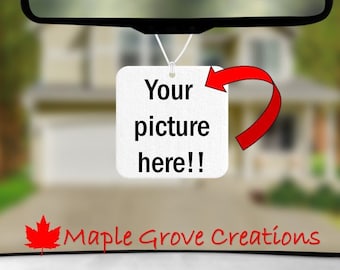 Ambientador personalizado - Cuadrado - Tu imagen en tu ambientador - Elige entre 16 aromas