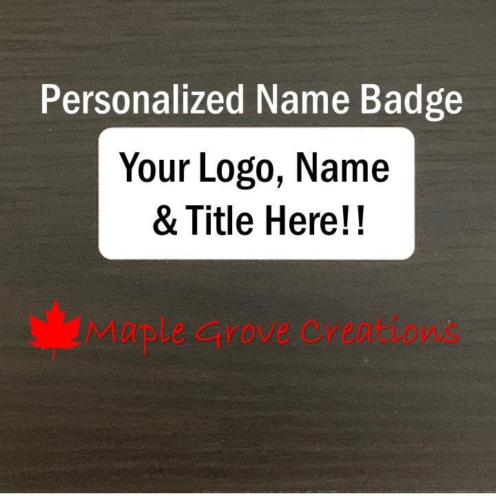 Rectangle For Names Designs Personalized Rectangle Name Badge – 1.25