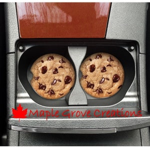 Set of 2 Chocolate Chip Cookie Car Coasters - 2.56" Coasters - Custom Car Coasters - Available in Sandstone, Hardboard or Rubber