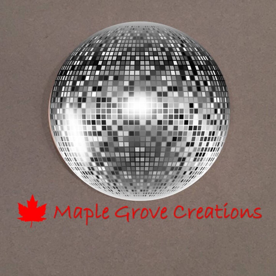 Disco Ball Rubber Coaster Set 4 Coasters Custom Etsy