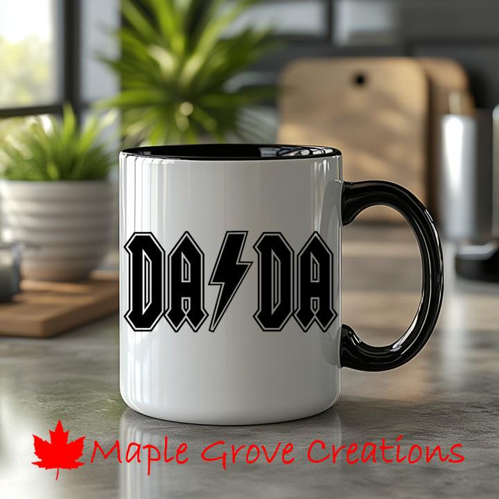 AC/DC Dada Mug - 11 Oz Coffee Mug - Available in Ceramic or