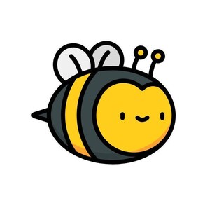 Bee Design SVG vector cutting file / clip art available for instant download.