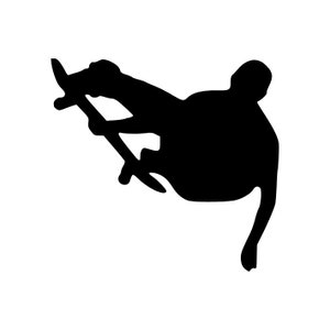 Skateboarder Skate Board 6 Silhouette SVG vector cutting file / clip art available for instant download.