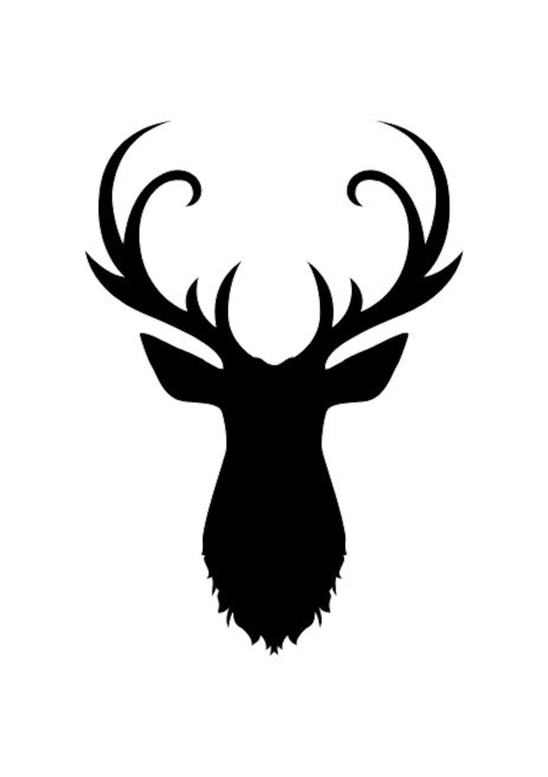 Deer Head SVG Vector Cutting File / Clip Art Available for Instant ...