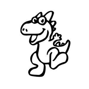 Dinosaur 4 SVG vector cutting file / clip art available for instant download.