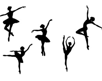 Ballet Dancers Dancing Bundle SVG vector cutting files / clip arts available for instant download.