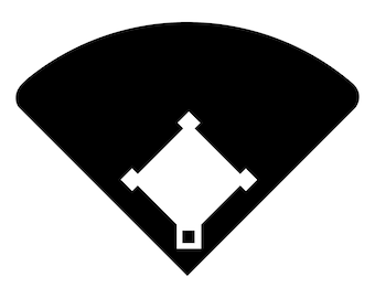 Baseball Field Diamond SVG vector cutting file / clip art available for instant download.