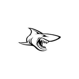 Tiger Shark SVG vector cutting file / clip art available for instant download.