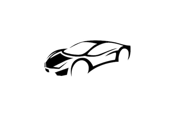 Sports Car Outline No.2 SVG Vector Cutting File / Clip Art Available for  Instant Download. - Etsy