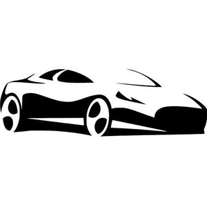 Sports Car Outline No.3 SVG vector cutting file / clip art available for instant download.