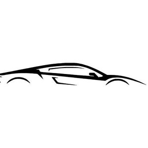 Sports Car Outline No.6 SVG vector cutting file / clip art available for instant download.