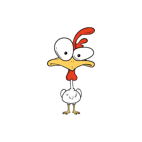 Funky Chicken Design SVG vector cutting file / clip art available for instant download.