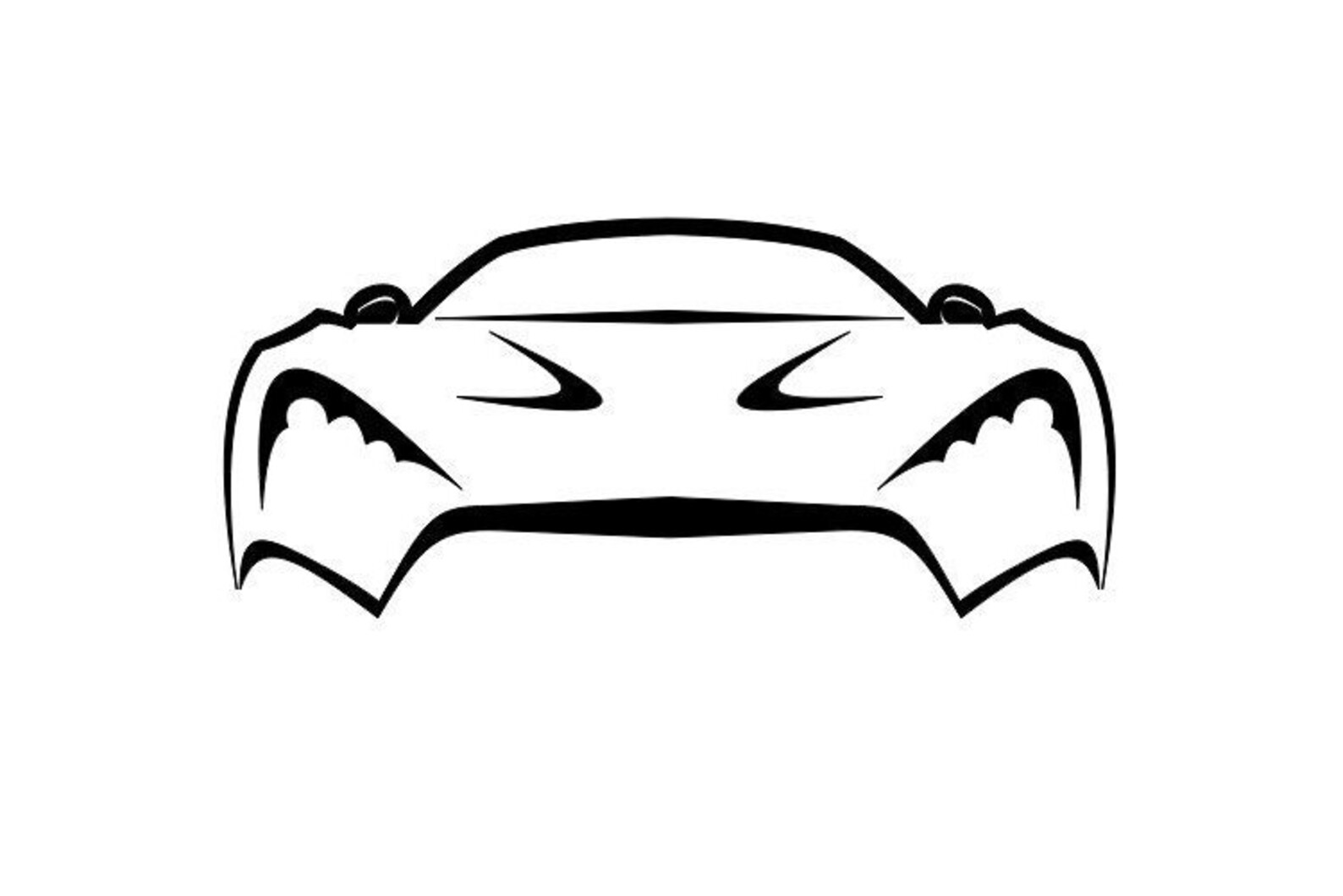 Buy Sports Car Outline No.11 SVG Vector Cutting File / Clip Art