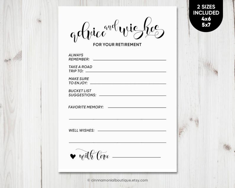 Retirement Bucket List Card Instant Download Retirement Advice Etsy retirement-bucket-list-card-instant-download-retirement-advice-etsy
