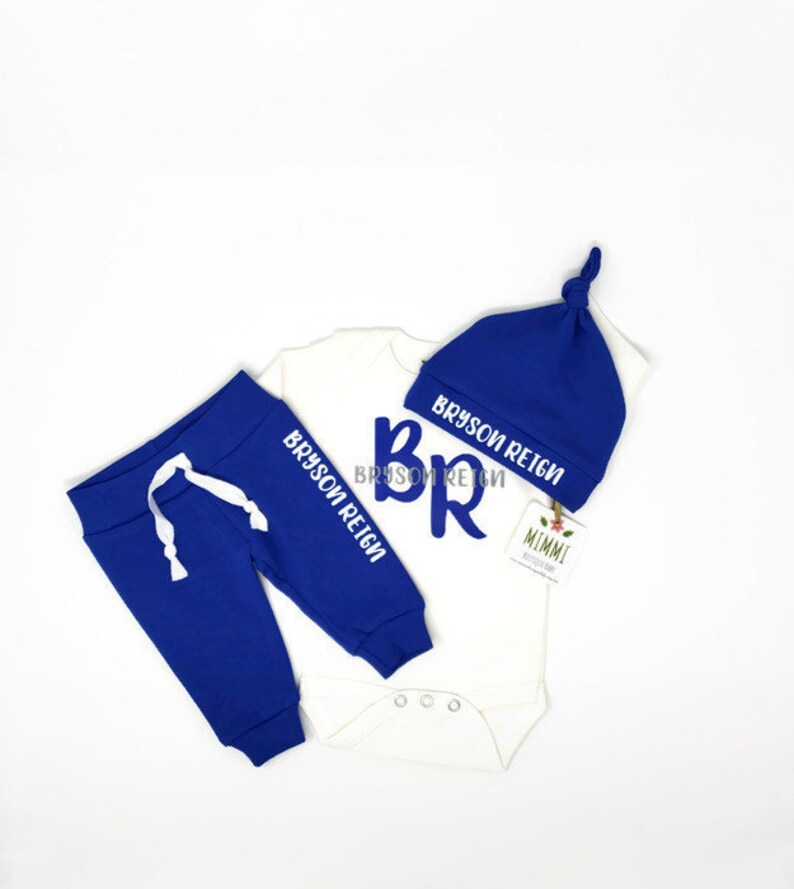 royal blue baby outfit