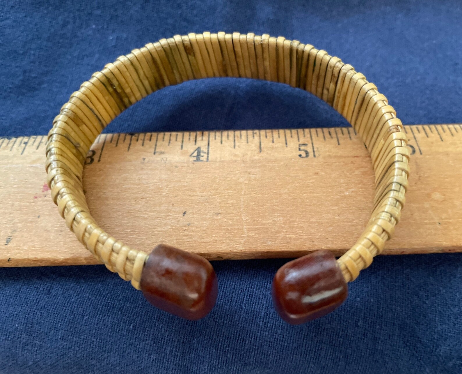 Nantucket Basket Bracelet cuff hand woven on Cape Cherry Wood Etsy