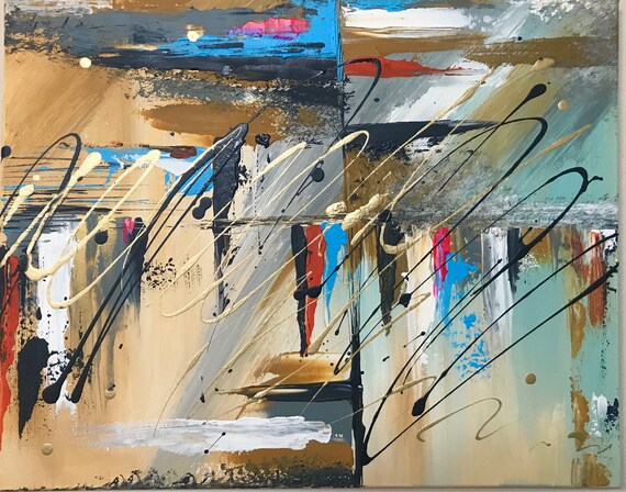 Acrylic Abstract Painting ,Original Art 16x20