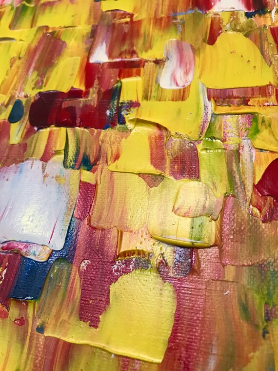 Oil Abstract Painting ,Original Art 12x24