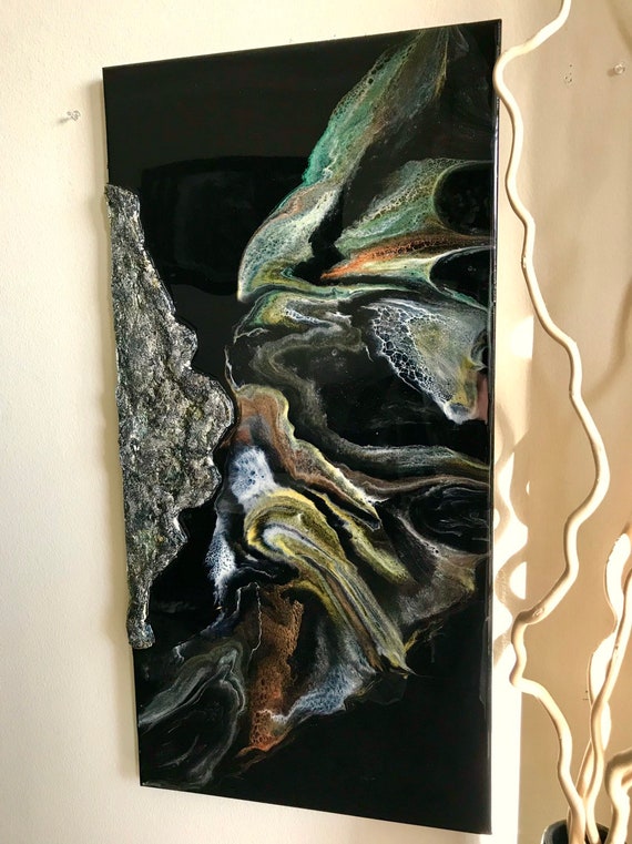 Original textured abstract painting with resin and texture on canvas modern art unique art abstract art home decor