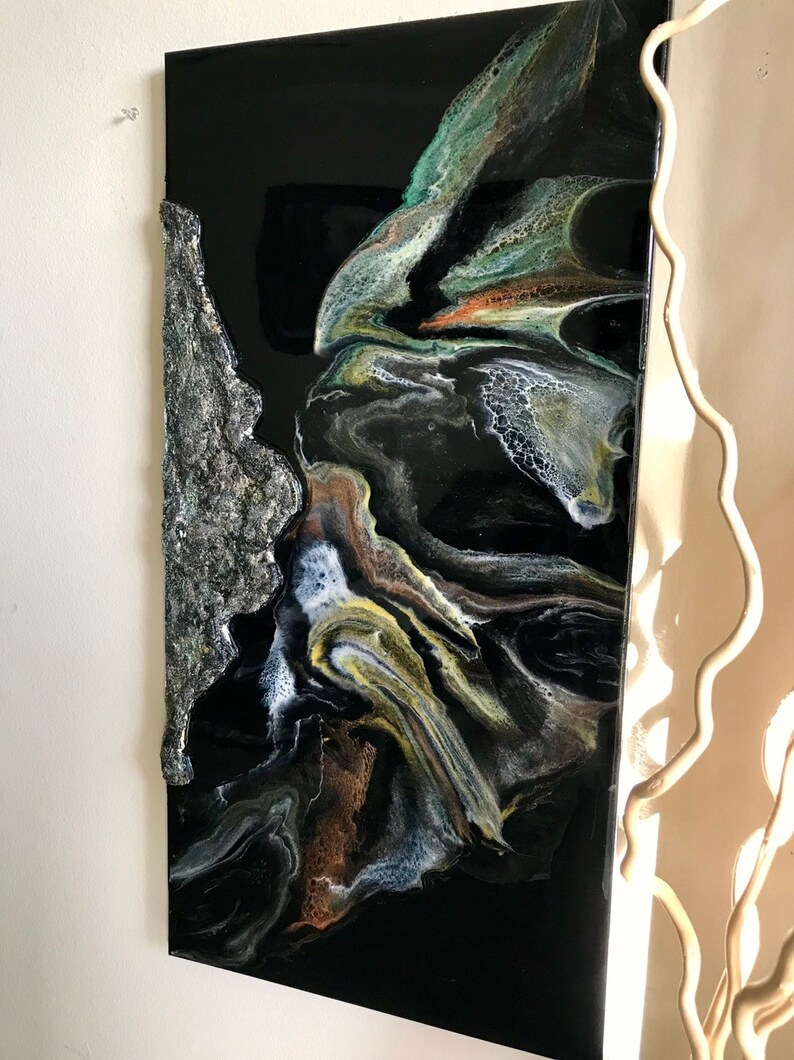 Original textured abstract painting with resin and texture on canvas modern art unique art abstract art home decor