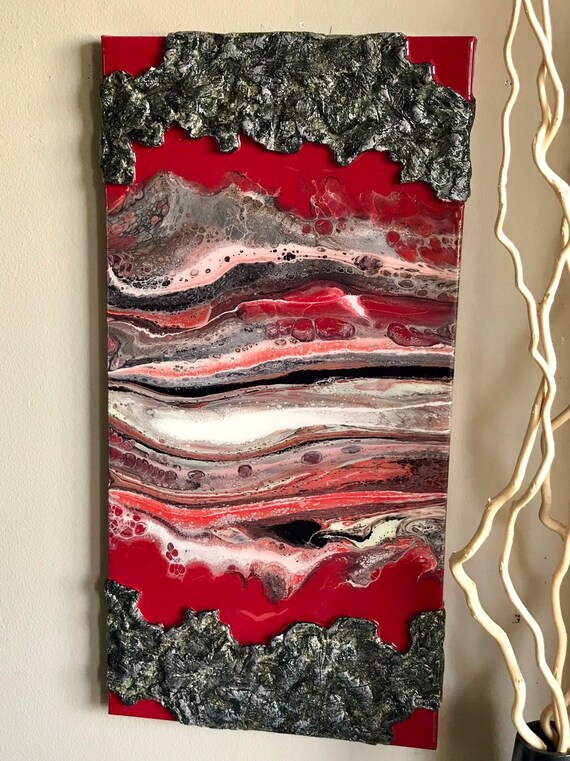 Original abstract painting with resin and texture on canvas modern art unique art abstract art home decor
