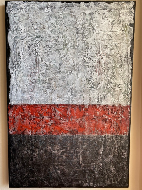 Large Original abstract painting on canvas with unique texture modern art home decor textured abstract