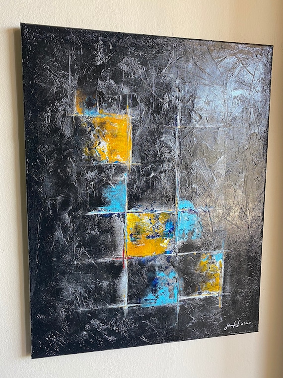 Original abstract painting on canvas with unique texture home decor original art modern art