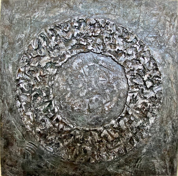 Large Texture original Abstract painting on Canvas 36x36inch modern art unique art acrylic painting bas-relief Artwork homedecoration