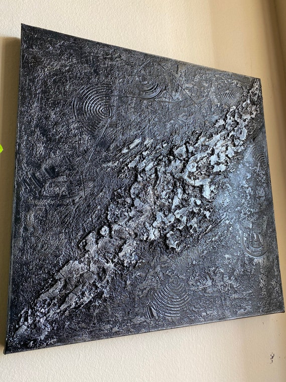 Original abstract textured painting on canvas modern art home decor texture art original art Art Deco