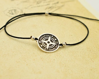 Compass Bracelet, Compass, Graduation Gift, Best Friend Bracelet, Best Friend Gift, Travel Gift, Inspirational Gift, Inspirational Bracelet
