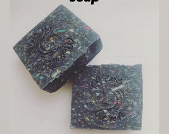 Activated charcoal soap