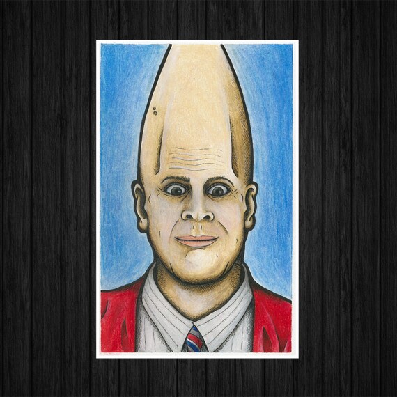 Coneheads Beldar Monster Portrait Art Print Etsy