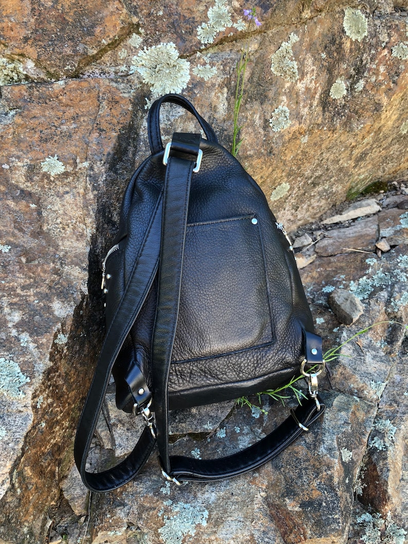 Leather Backpack Handbag