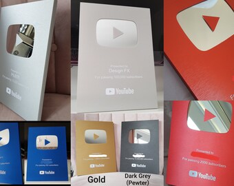 Youtube Play Button Etsy