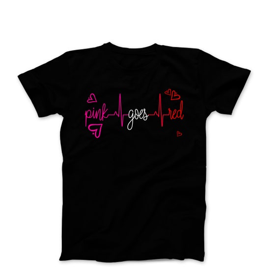 pink goes red t shirts