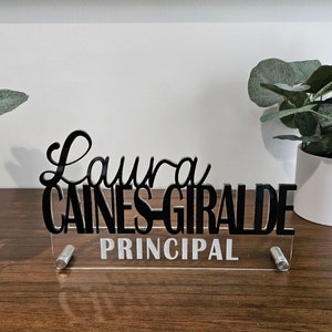 Personalized Name Plate for Desk, Custom Office Decor, Work Gift, Coworker Gift, Desk Nameplate, Desk Sign, Office Gift